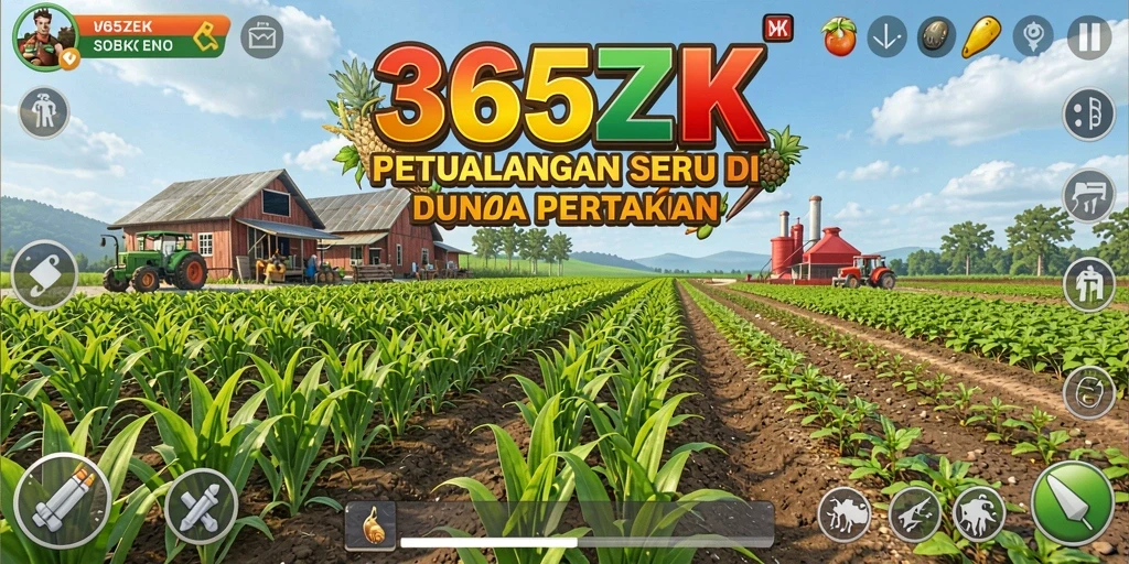 Gameplay <strong>365ZK</strong> yang seru dan interaktif saat bertani.