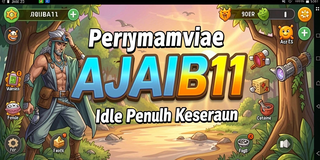 Screenshot gameplay AJAIB11 yang menampilkan aksi karakter dalam permainan Idle.