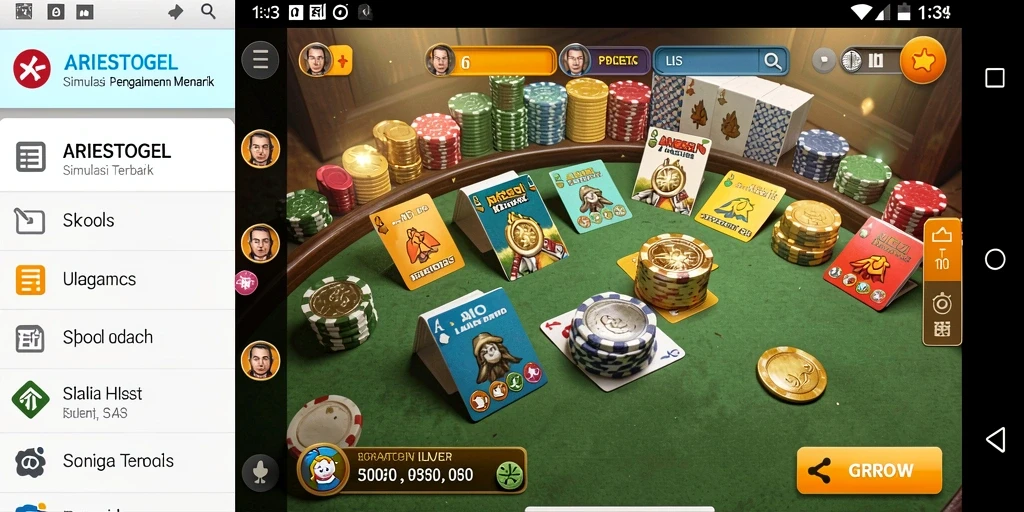 Tampilan gameplay menarik dari ARIESTOGEL yang penuh interaksi.
