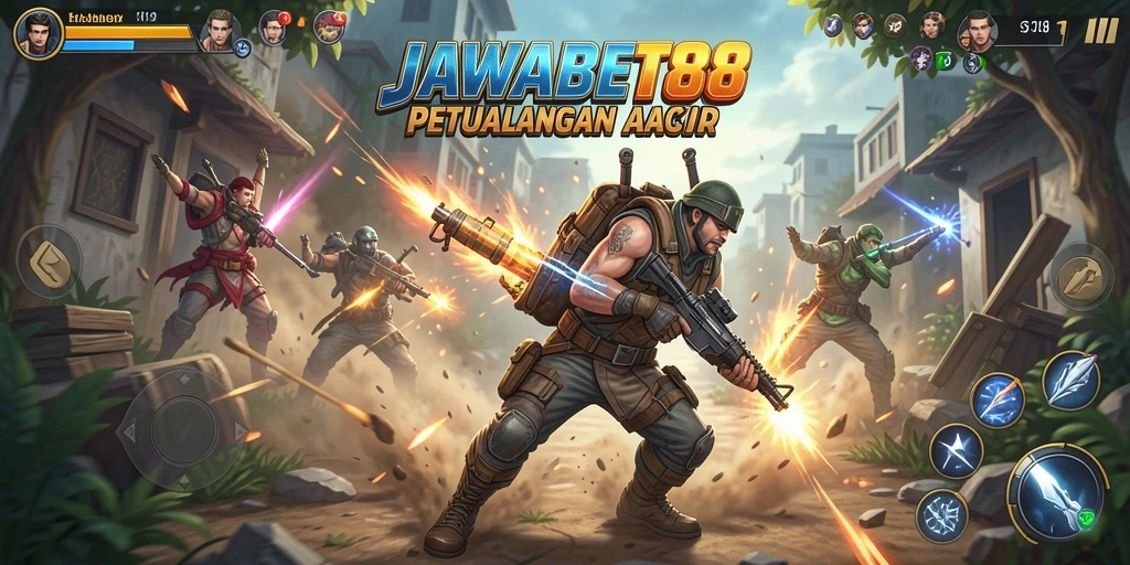 Tampilan gameplay JAWABET88 yang menegangkan dan penuh aksi.