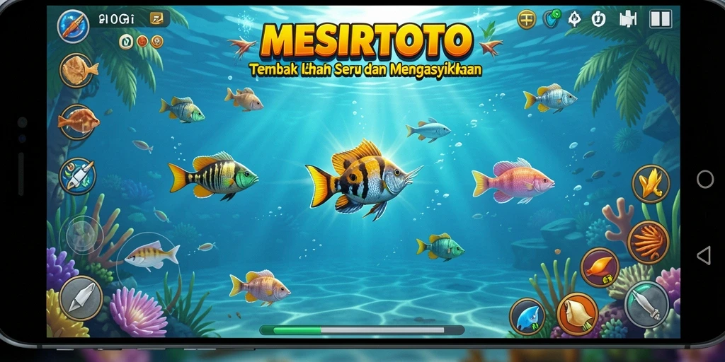 Gameplay seru dari game Tembak Ikan MESIRTOTO yang penuh warna.