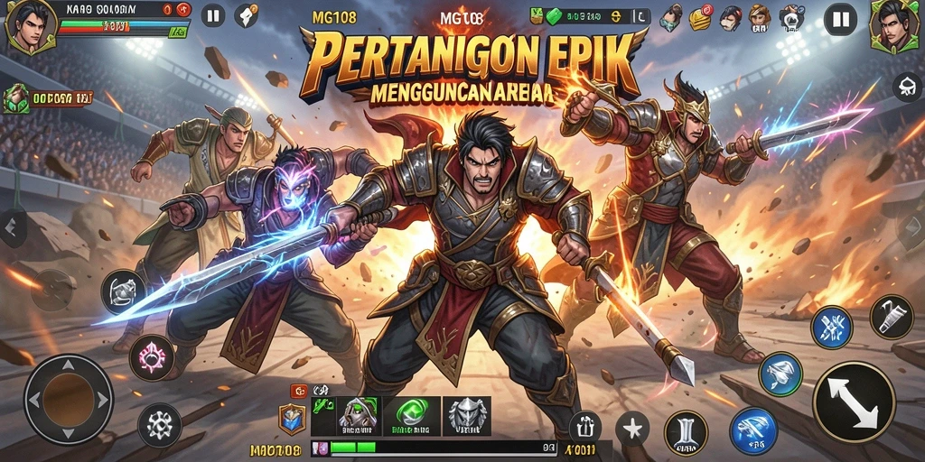 Gameplay seru di <strong>MG108</strong> dengan pertarungan yang memukau.