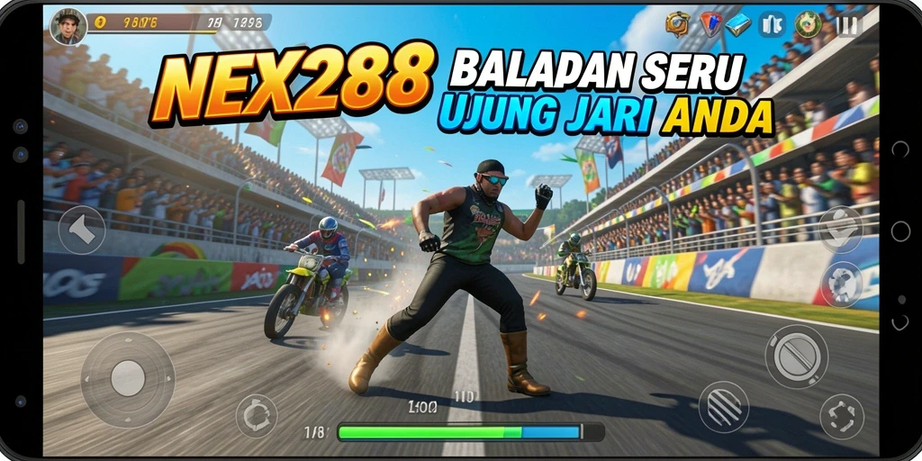 Gameplay mendebarkan di <strong>NEX288</strong> dengan balapan penuh aksi.