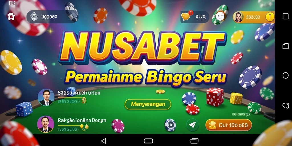 Tampilan gameplay NUSABET yang menampilkan keseruan bermain Bingo.