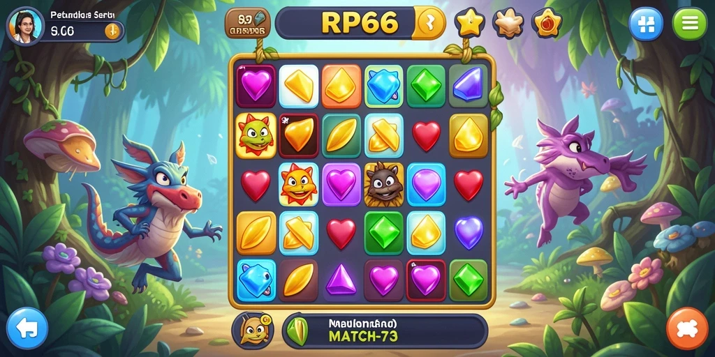 Screenshot gameplay RP66 menunjukkan kombinasi warna yang menakjubkan.