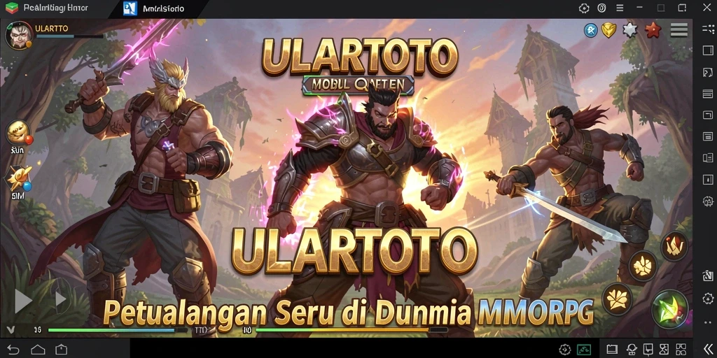 Tangkapan layar ULARTOTO menampilkan aksi seru dalam permainan MMORPG.