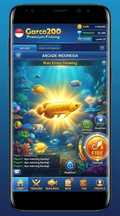 Screenshot aplikasi garco200 menunjukkan berbagai kategori aplikasi yang tersedia.